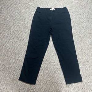Talbots Barely Boot Black Womens 4 Chino Dress Pants Bootcut Lightweight Crop